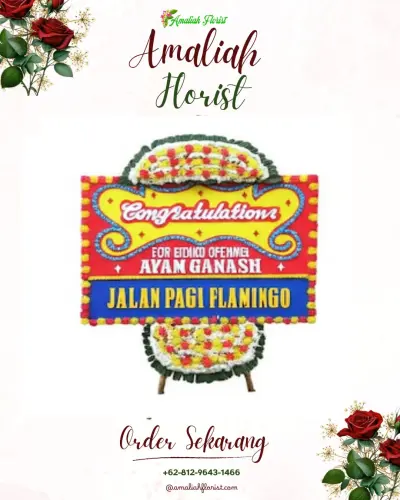 Bunga Papan Congratulation di Malebo
